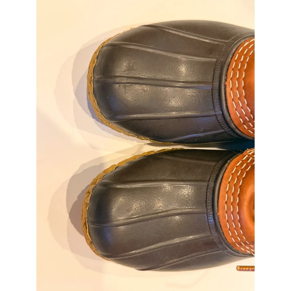 LL Bean Bean Boots Womens 6 M Brown Leather Gumshoe Duck Boots Low Top